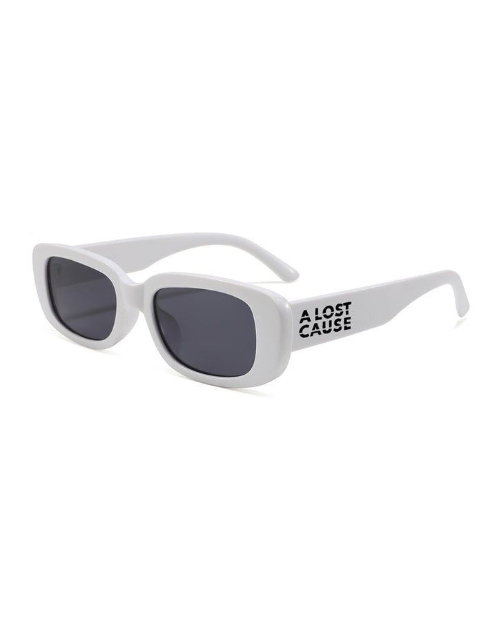 A Lost Cause Hype Sunglasses White / Smoke Lens