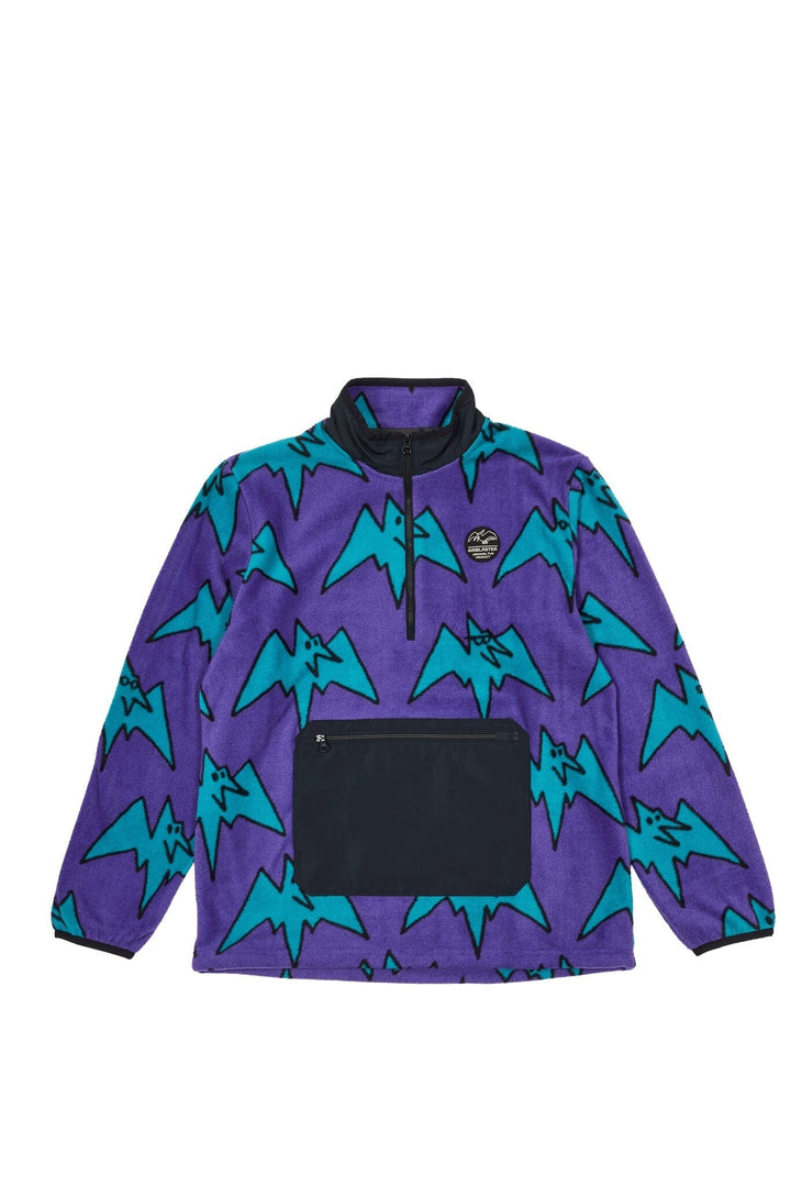 Airblaster Fleece Half Zip Big Terry Purps S