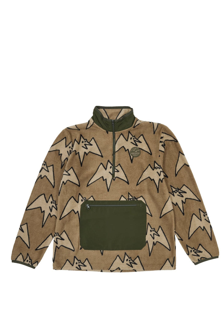 Airblaster Fleece Half Zip Tan Big Terry S