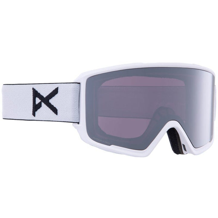 Anon M3 Goggles + Bonus Lens + MFI® Face Mask 2024 White / Perceive Sunny Onyx / Variable Violet