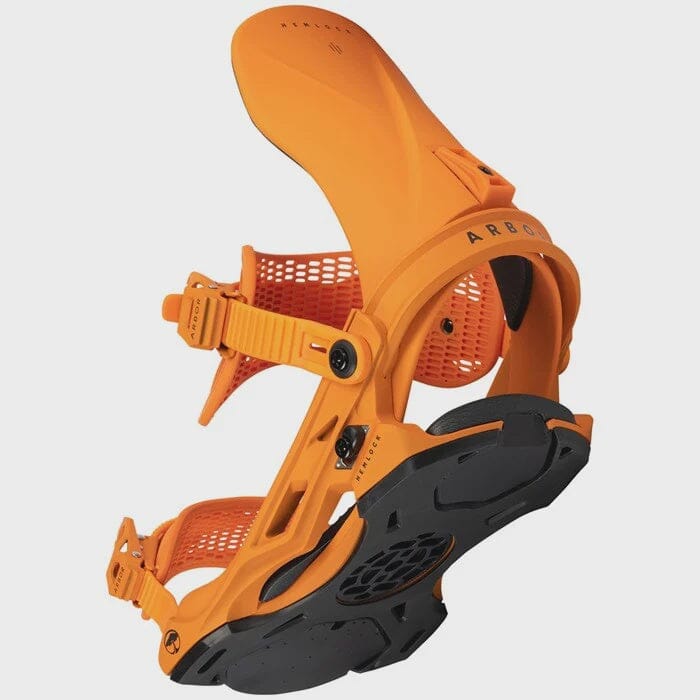 Arbor Hemlock Snowboard Bindings 2024 Orange S / M