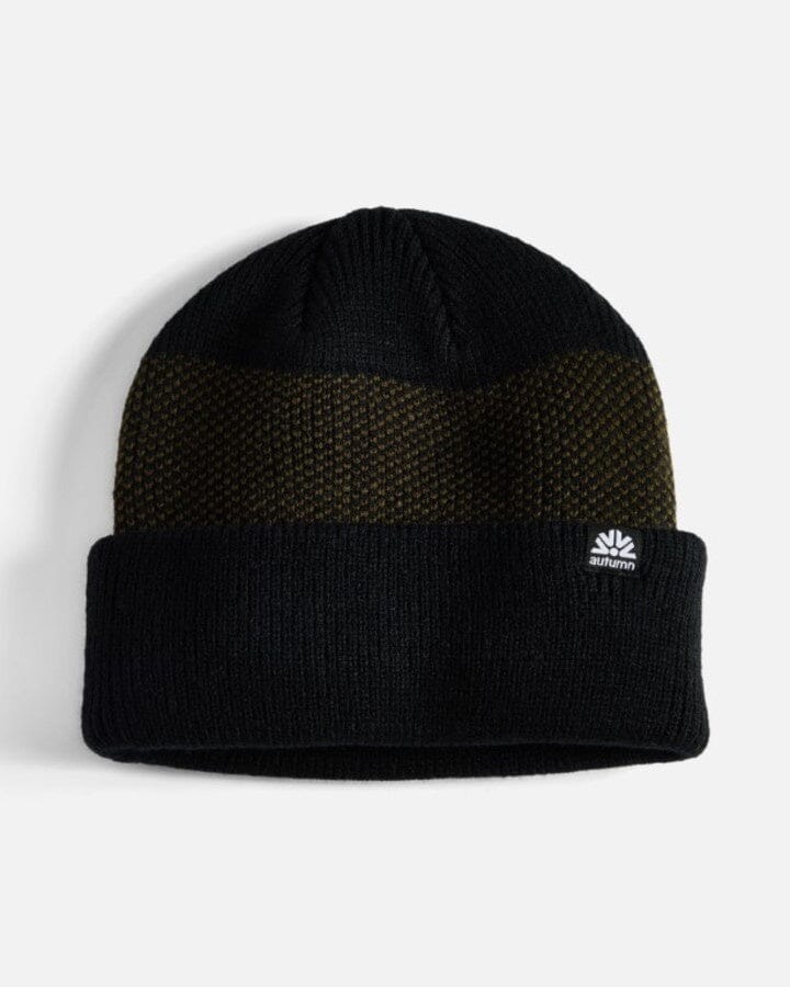 Autumn Birdseye Beanie Black