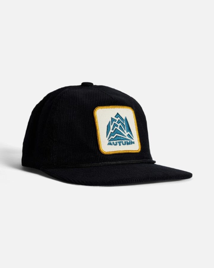 Autumn Cord Rope Hat Black