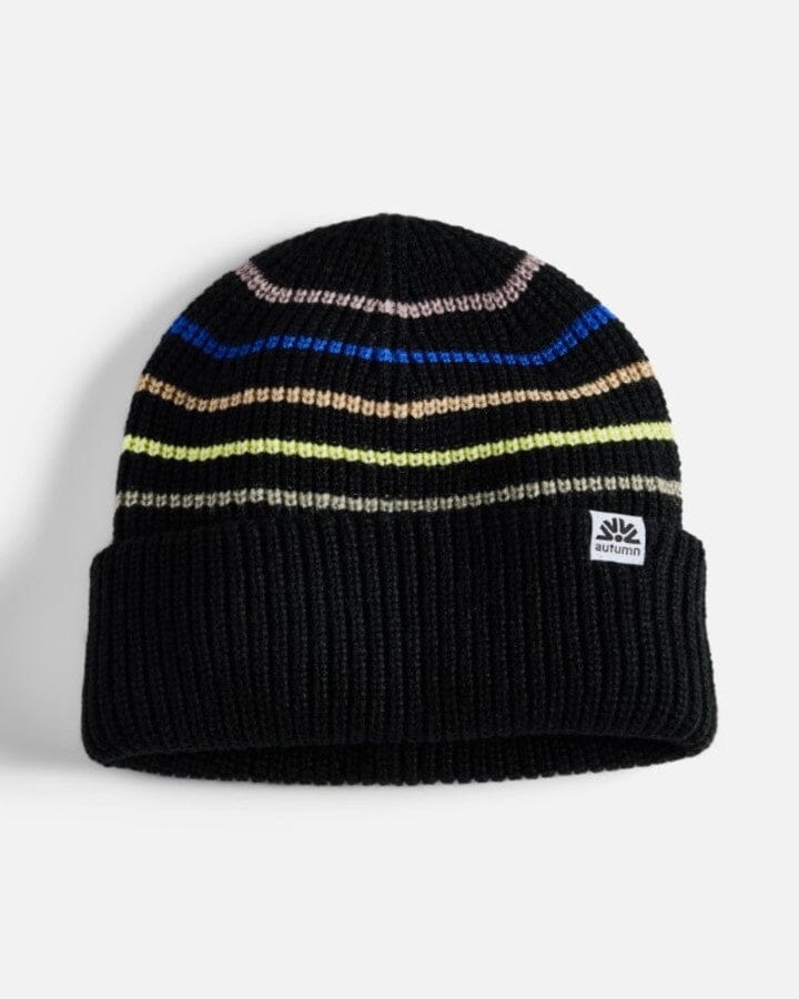 Autumn Retro Beanie Black