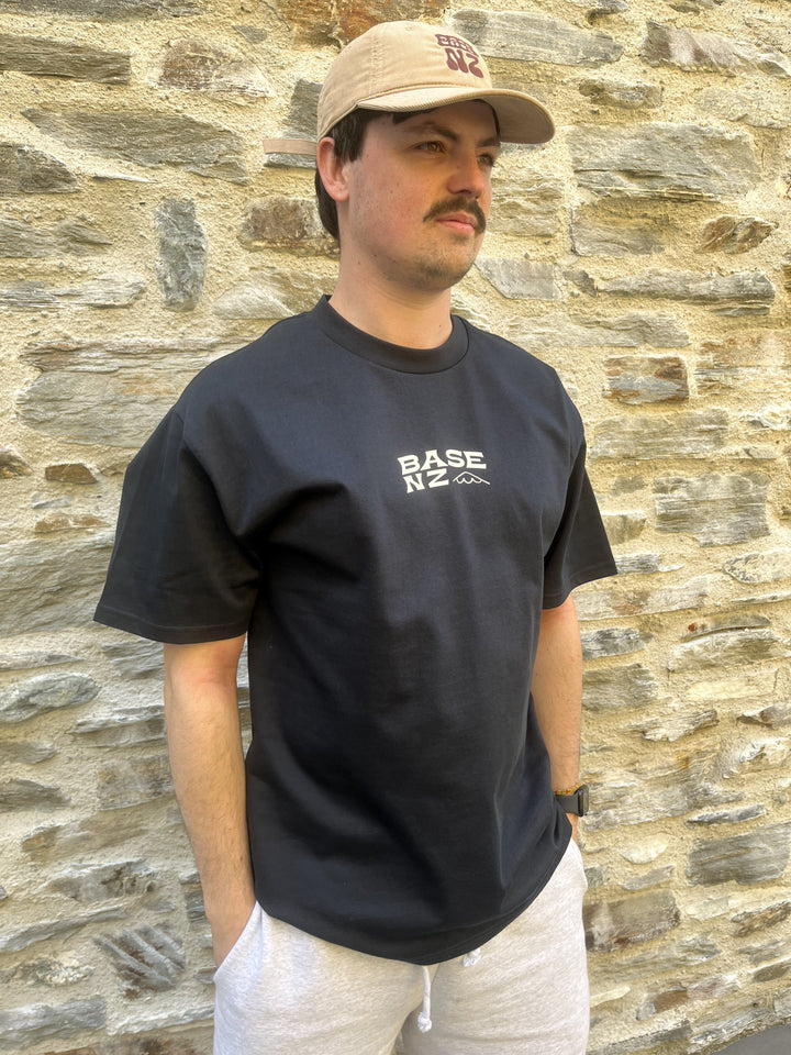 BaseNZ Mens Summer Mountain Heavy T-Shirt