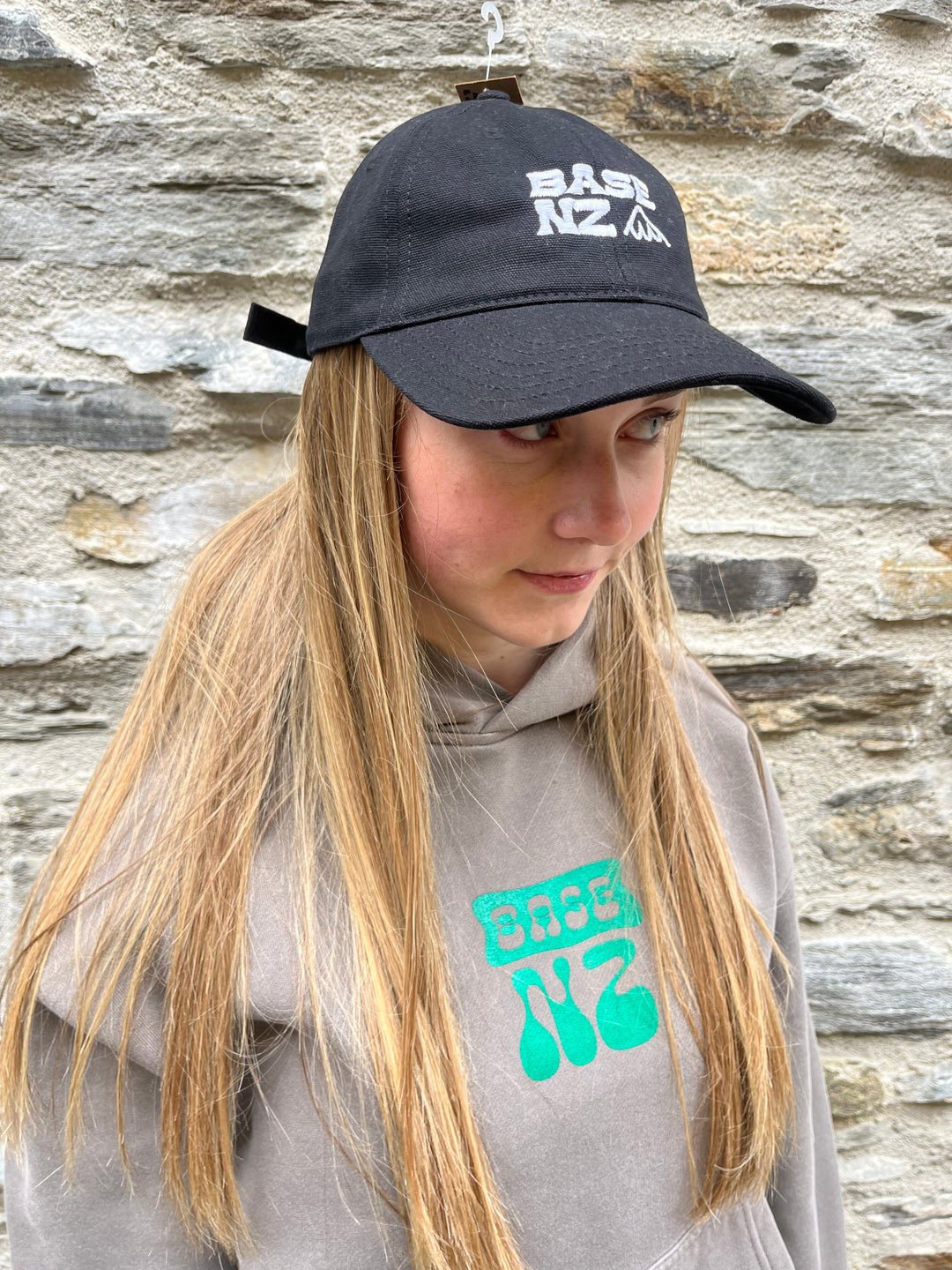 BaseNZ Rad Dad Canvas Cap Black / Snow