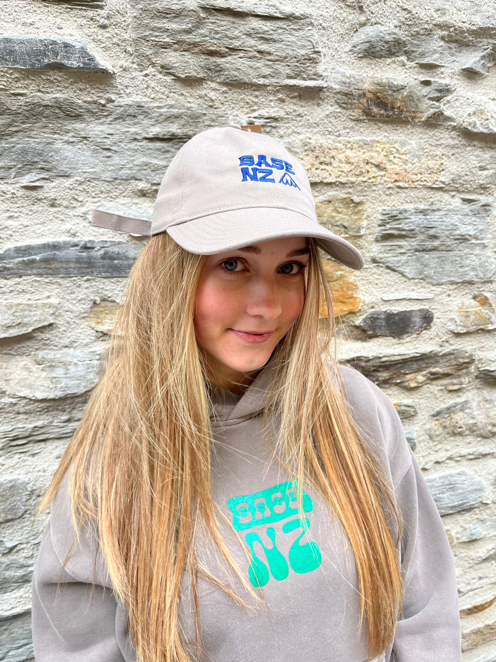 BaseNZ Rad Dad Canvas Cap Mushroom / Base Blue