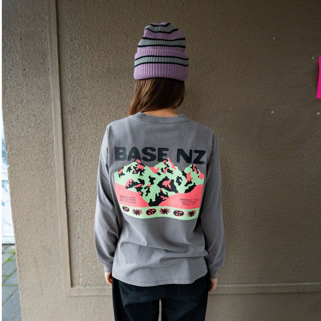 BaseNZ Womens Amongst Heavy Faded Long Sleeve Tee