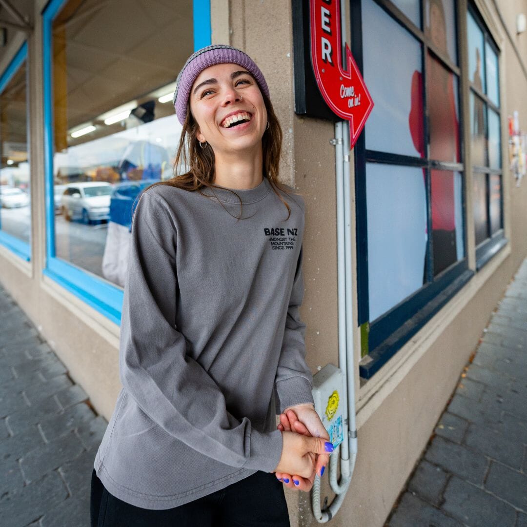 BaseNZ Womens Amongst Heavy Faded Long Sleeve Tee