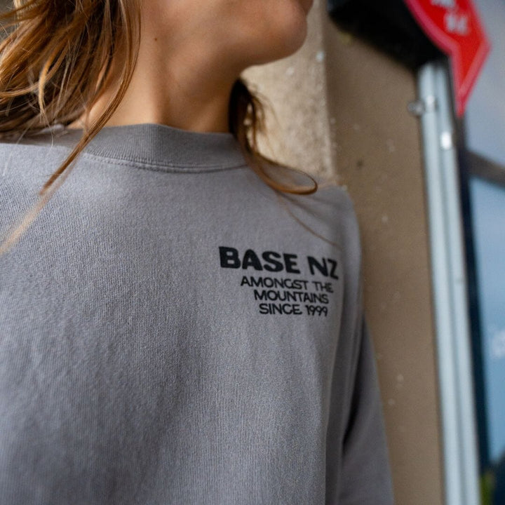 BaseNZ Womens Amongst Heavy Faded Long Sleeve Tee