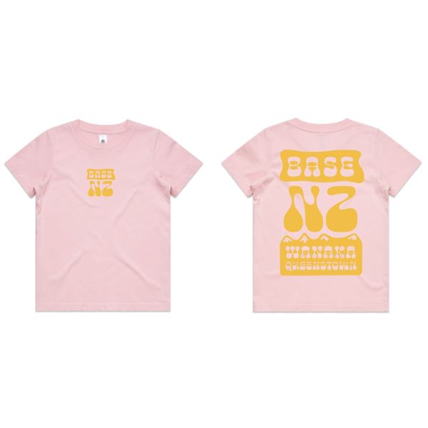 BaseNZ Youth Mountain Base 2 Tee Pink / Mandarin 8