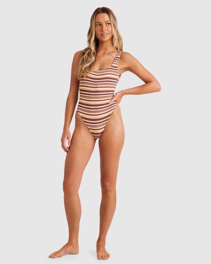 Billabong Beach Waves Square Tanker One Piece Swimsuit