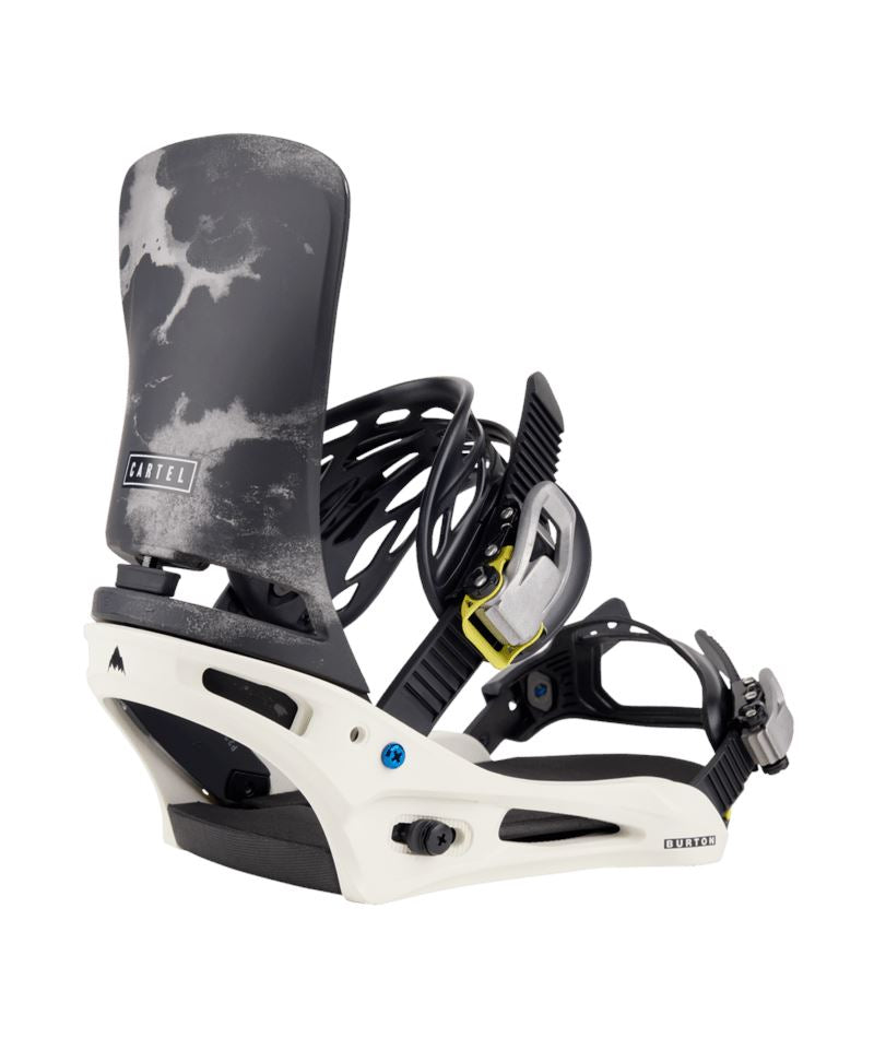 Burton Cartel Re:Flex Snowboard Bindings 2024 White/Graphic M