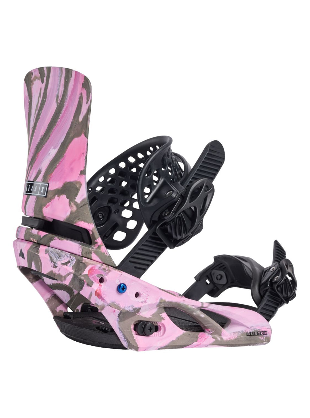 Burton Womens Lexa X Re:Flex Snowboard Bindings Grey / Pink M