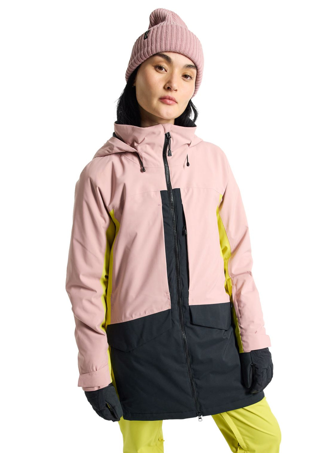 Burton Women's Prowess 2.0 2L Jacket Powder Blush/Sulfur/True Black M
