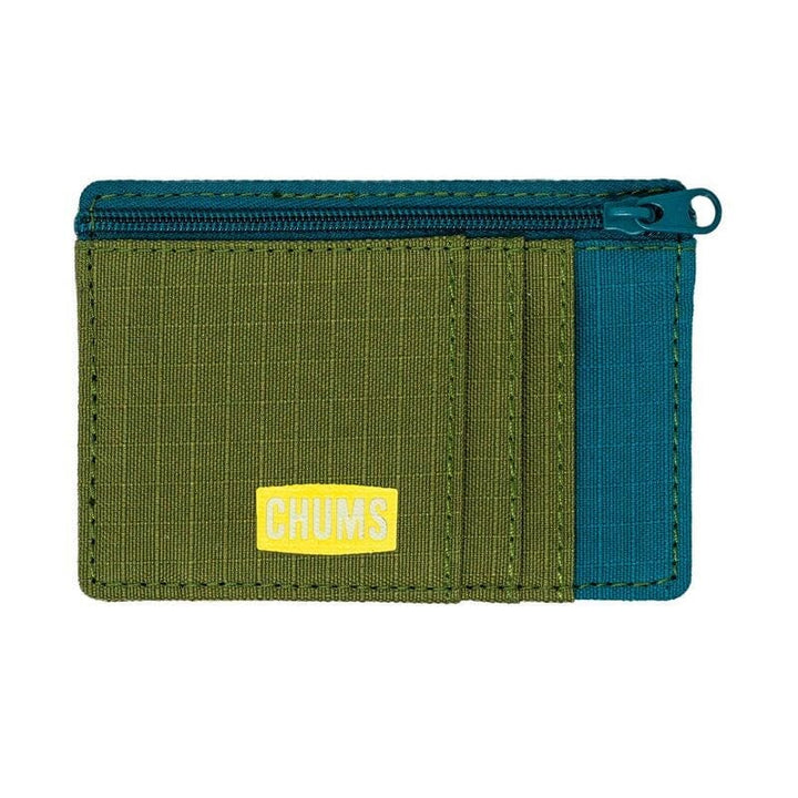 Chums Bandit Zip Wallet Olive / Teal / Putty