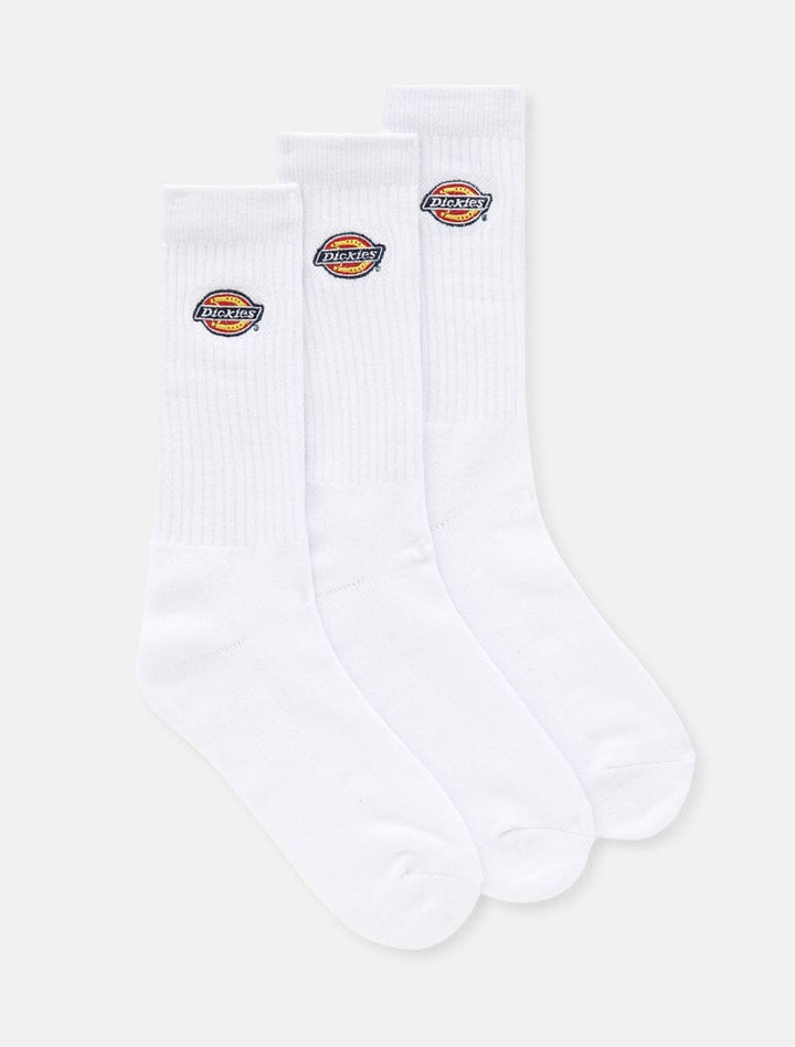 Dickies Valley Grove 3 Pack Socks - White