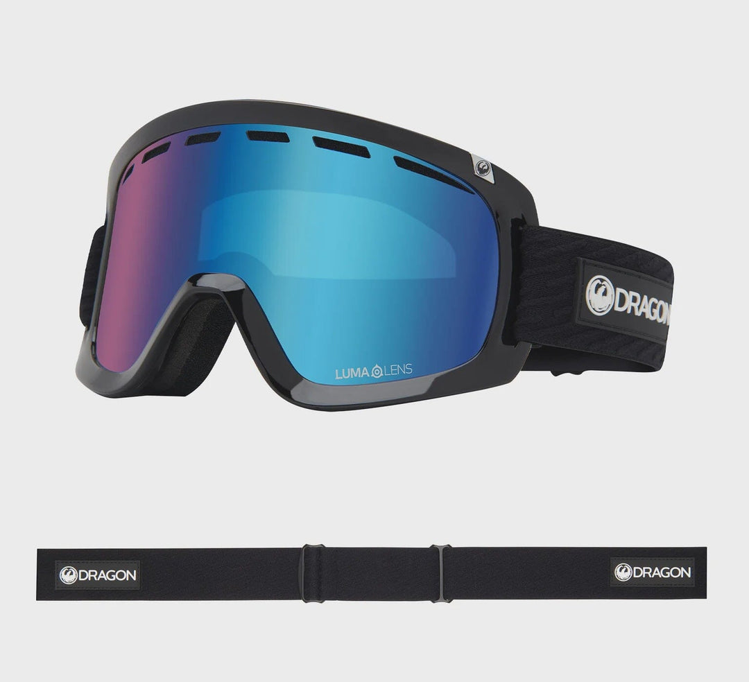 Dragon D1 OTG Snow Goggles 2024 Icon Blue LL Blue Ion + LL Amber
