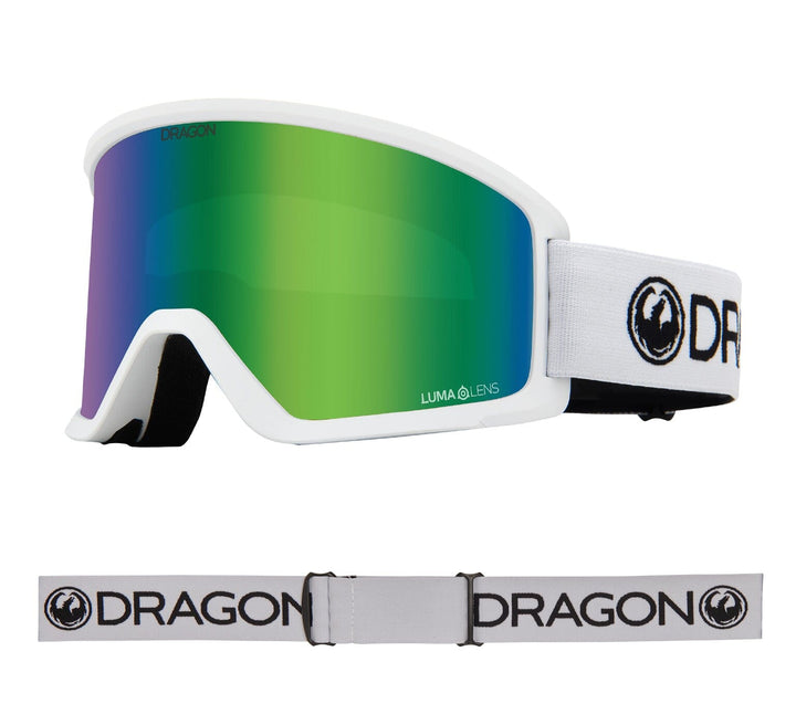 Dragon DX3 OTG Snow Goggles 2025 White / LL Green Ion