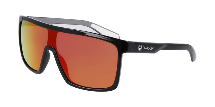 Dragon Momentum Polarised Sunglasses Black / Grey / LL Red Ion Polar
