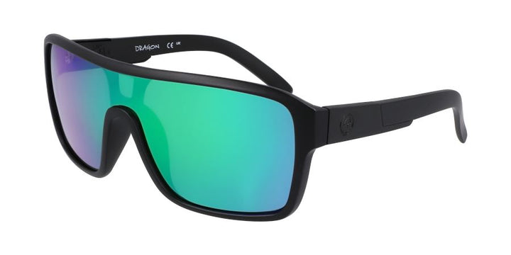 Dragon Remix Polarised Sunglasses Matte Black / Luma Lens Green Ion Polar