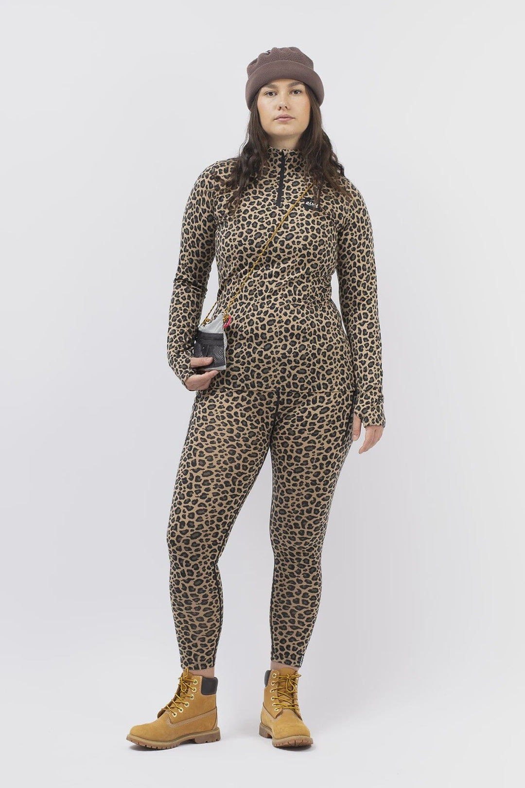 Eivy Journey Merino Wool Top Leopard S
