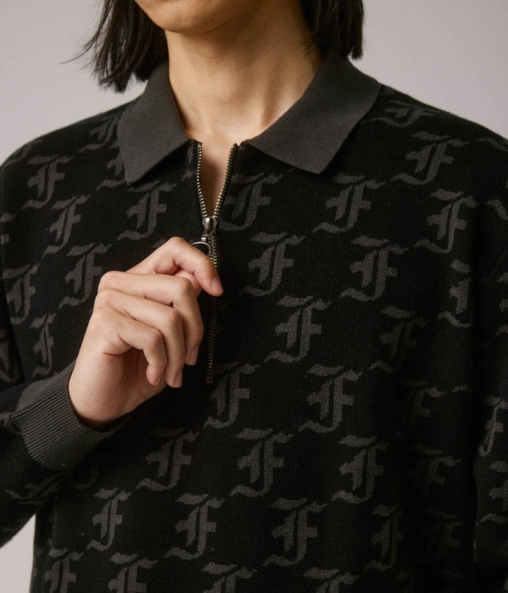 Former Synoptic Long Sleeve Polo Knit