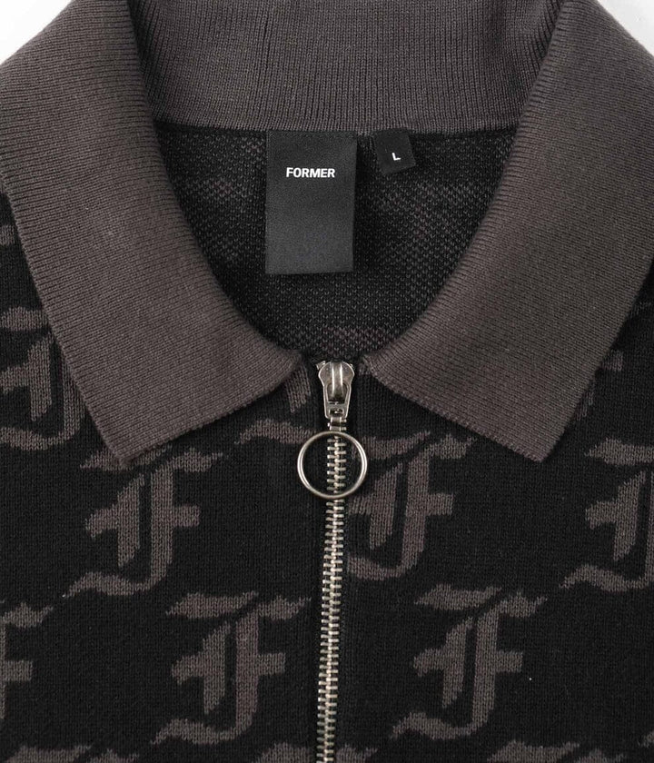 Former Synoptic Long Sleeve Polo Knit