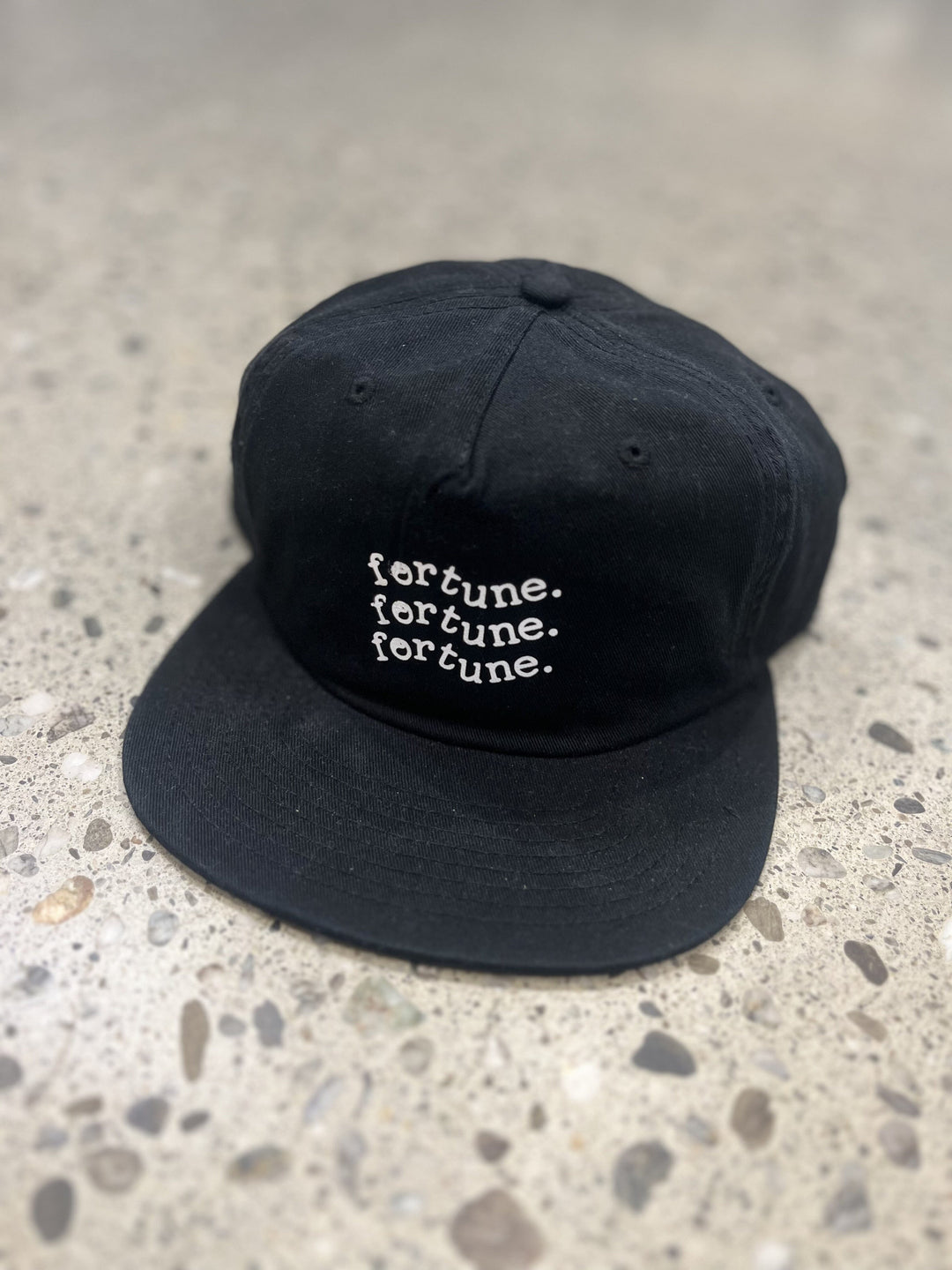 Fortune Flag Cap Black