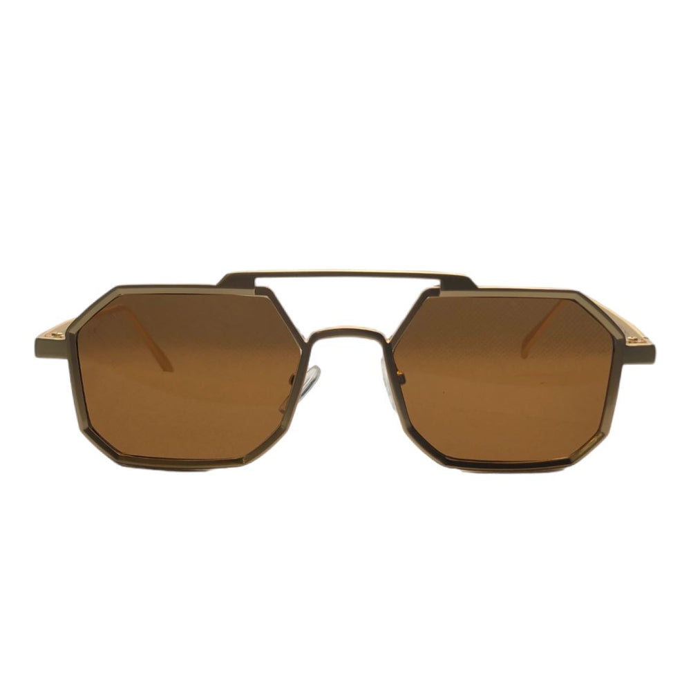 Fortune Switchblade Sunglasses Gold / Brown