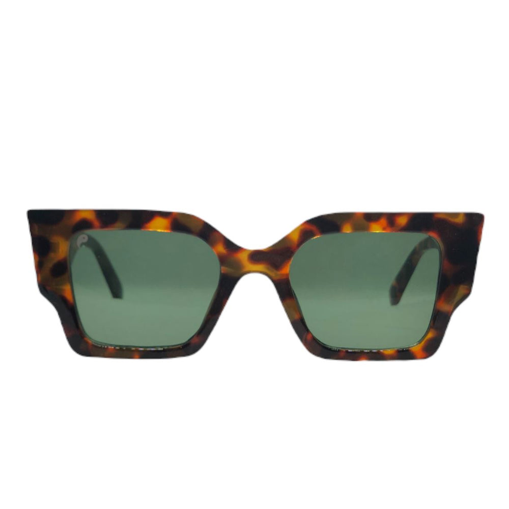 Fortune Symbol Sunglasses Tort / Green