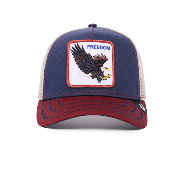 Goorin Bros The Freedom Eagle Trucker Cap Indigo