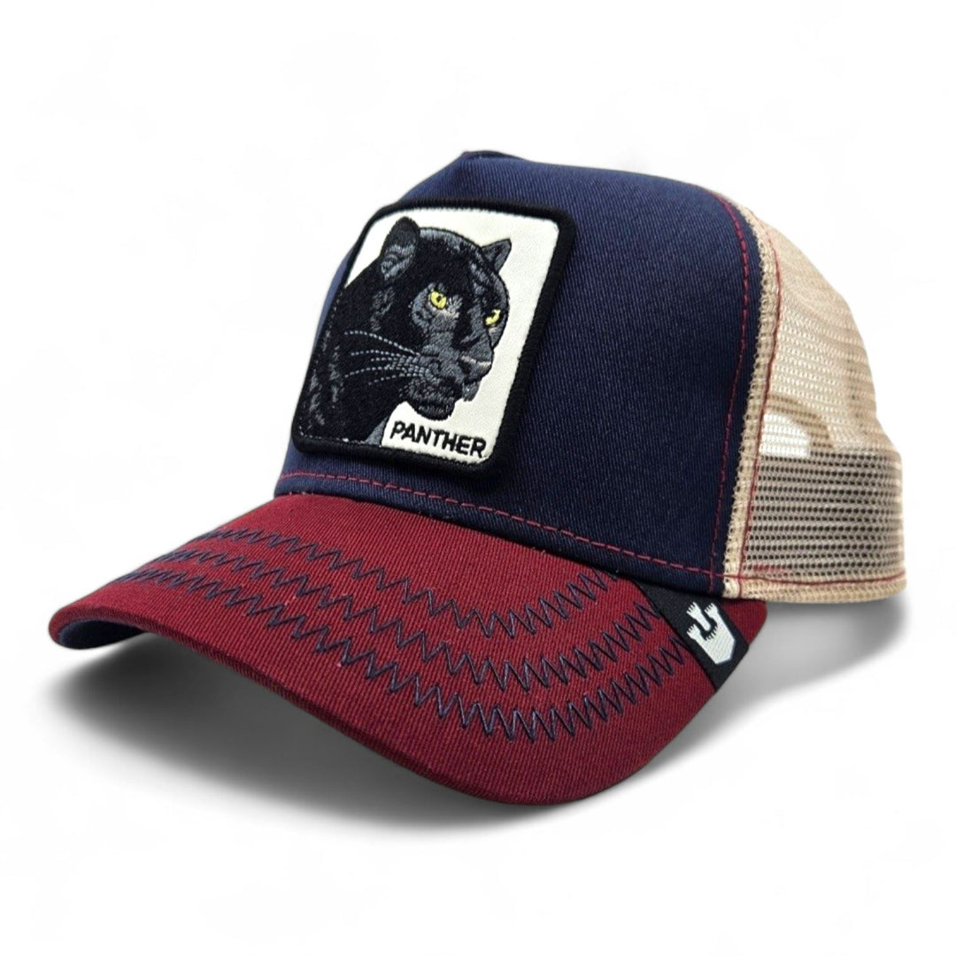 Goorin Bros The Panther Trucker Cap Navy / Red