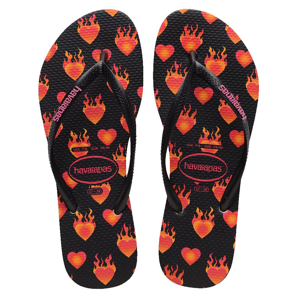 Havaianas Slim Hearts on Fire Jandals