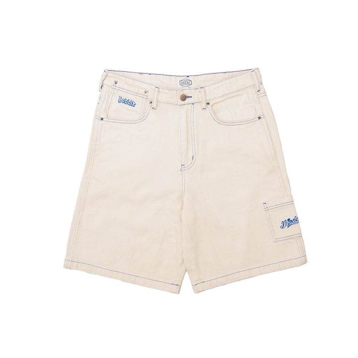 Hoddle 16oz Denim Ranger Jean Shorts White / Blue Stich 28