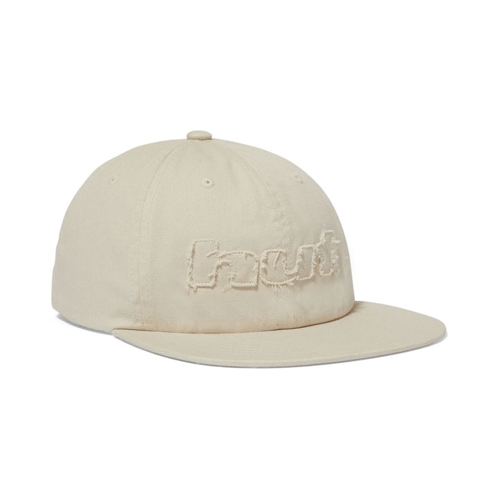 HUF Distressed Logo 5-Panel Strapback Hat Linen