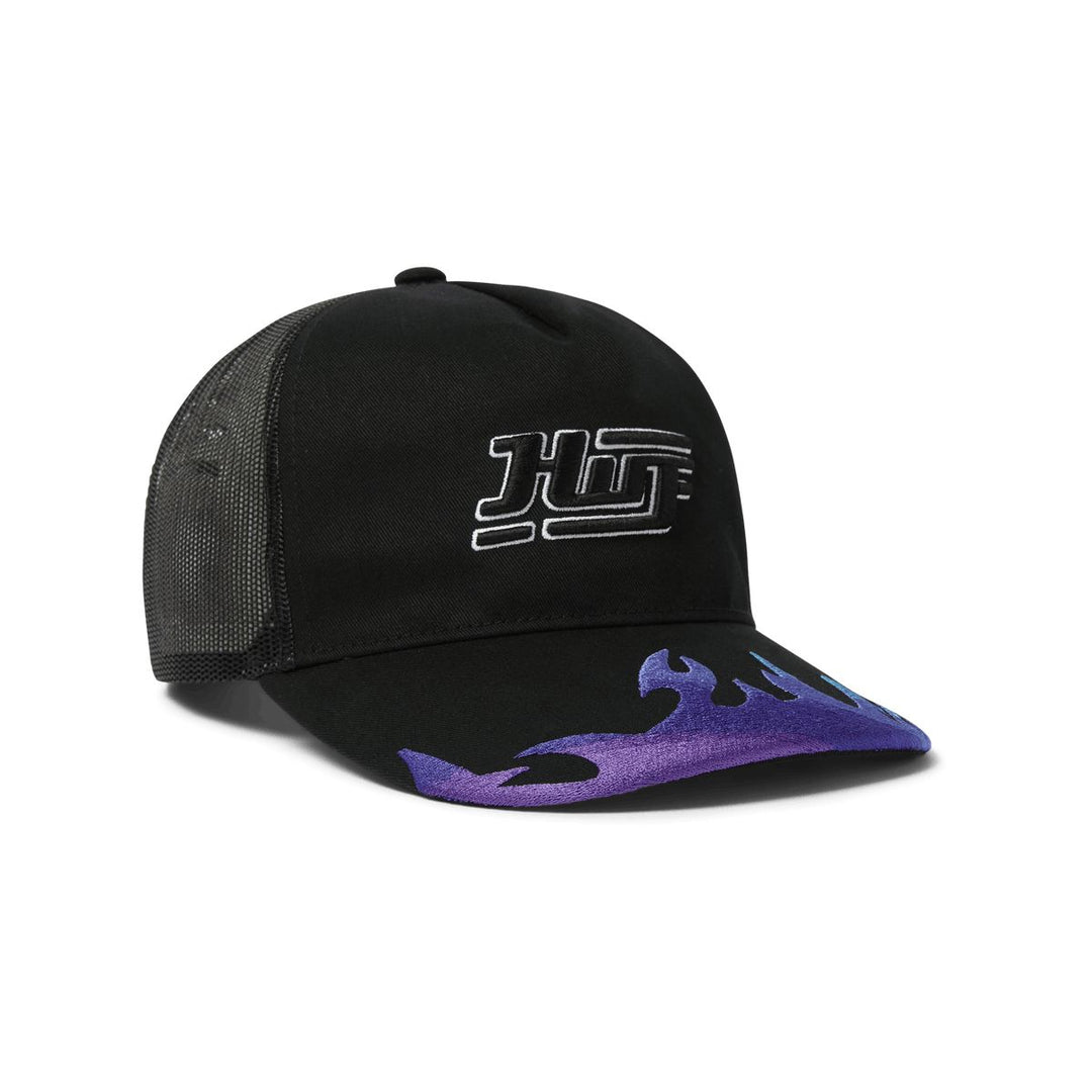 HUF Exhaust Trucker Hat Black