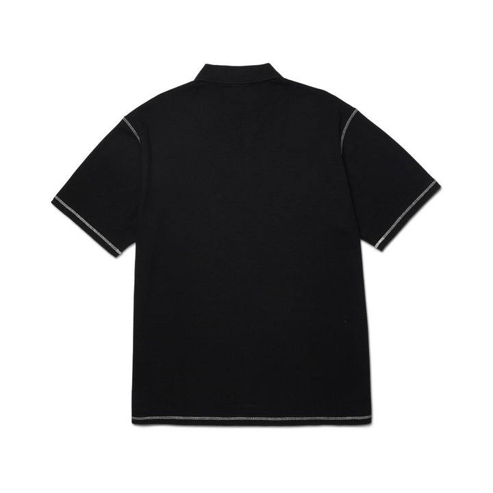 HUF Waffle Knit Contrast Polo Top