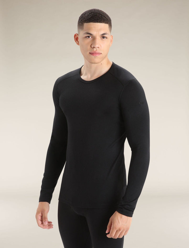 Icebreaker Merino 200 Oasis Long Sleeve Crewe Black XXL