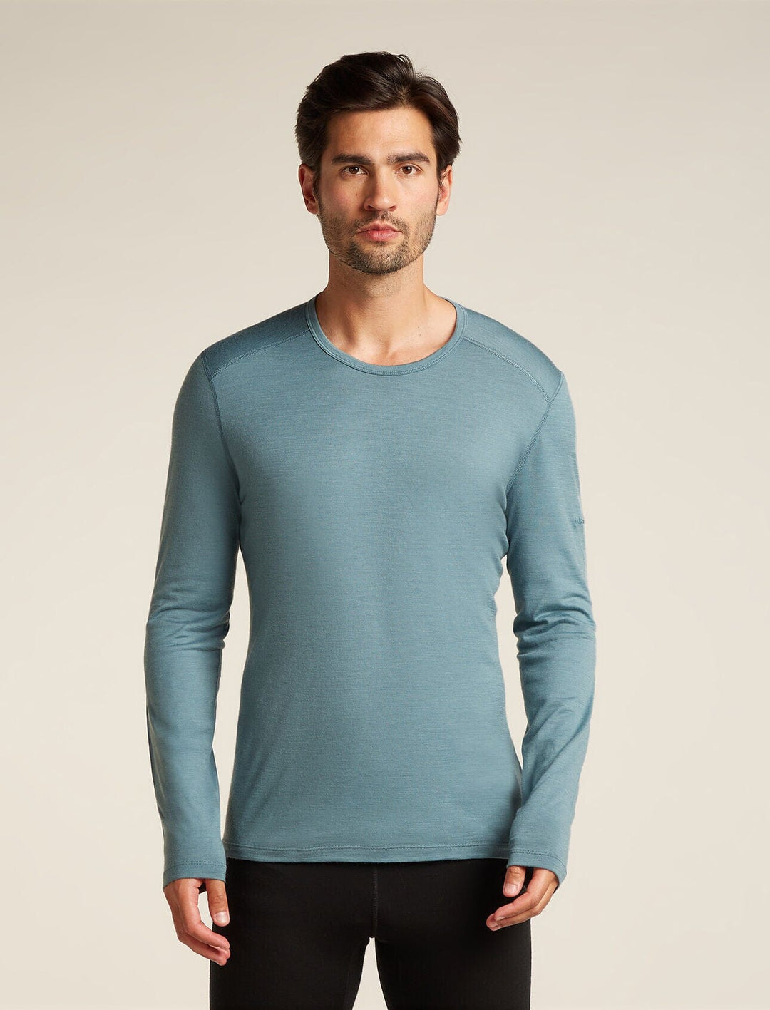 Icebreaker Merino 200 Oasis Long Sleeve Crewe Blue Ash S
