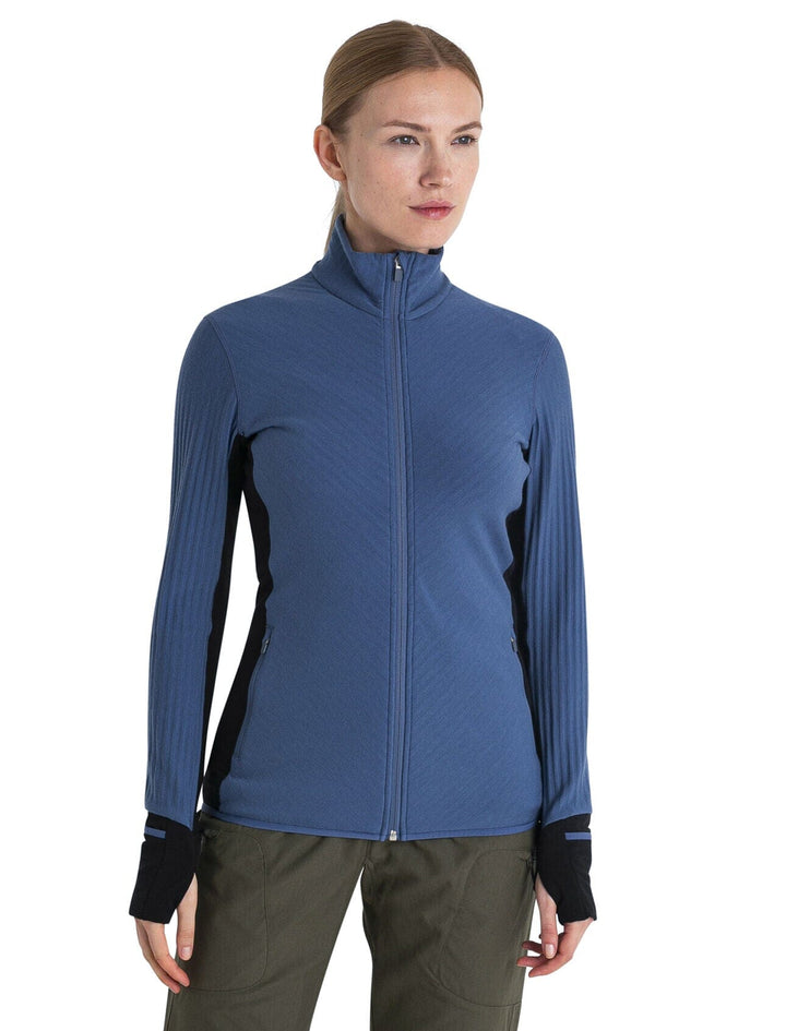 Icebreaker Womens Descender Long Sleeve Zip Jacket