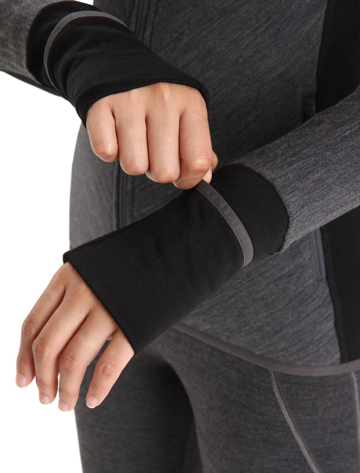 Icebreaker Womens Descender Long Sleeve Zip Jacket