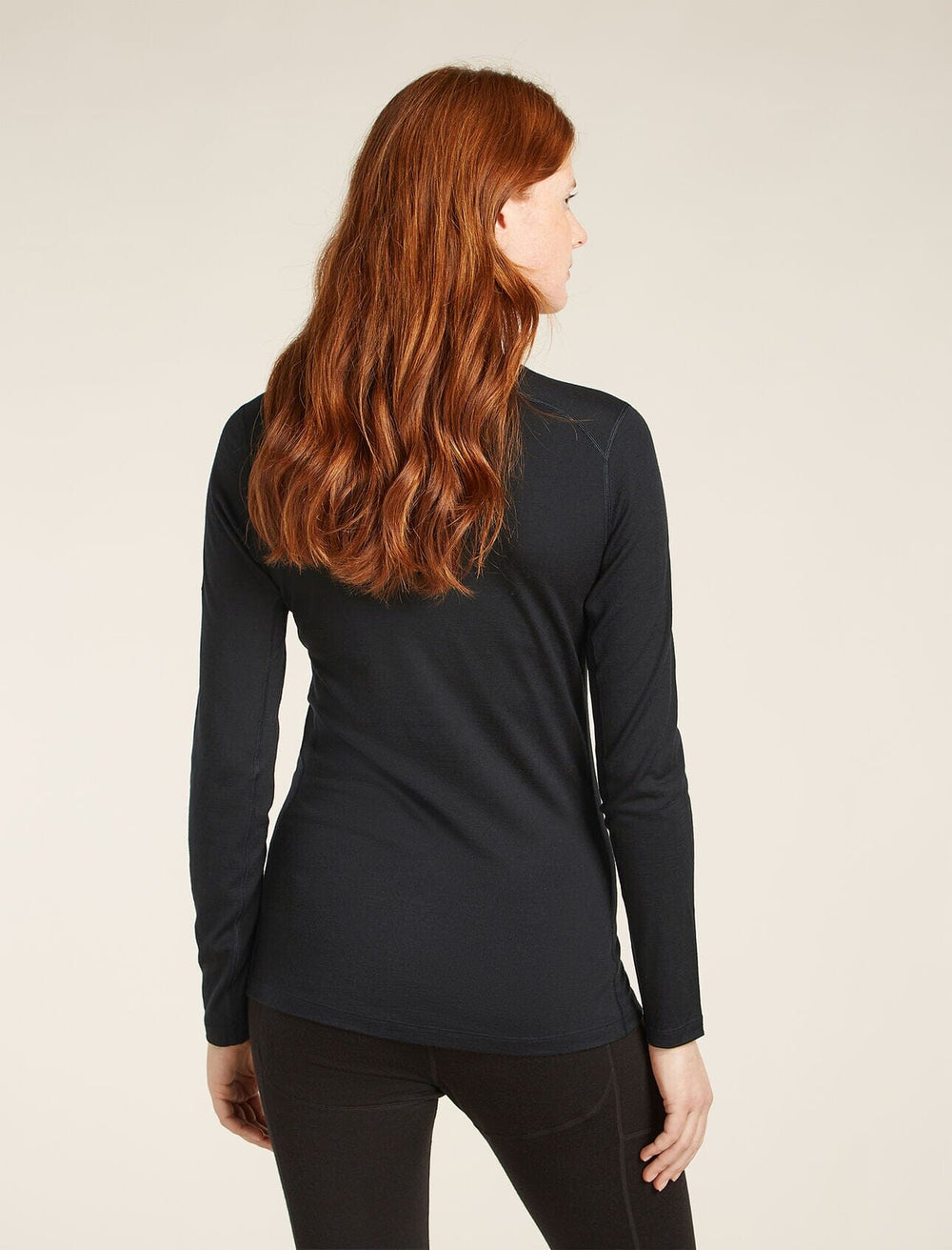 Icebreaker Womens Merino 200 Oasis Long Sleeve Crewe Mountain Pulse