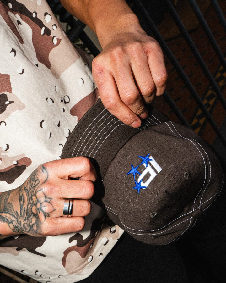 ICHPIG Capital Snapback Hat - Dark Brown