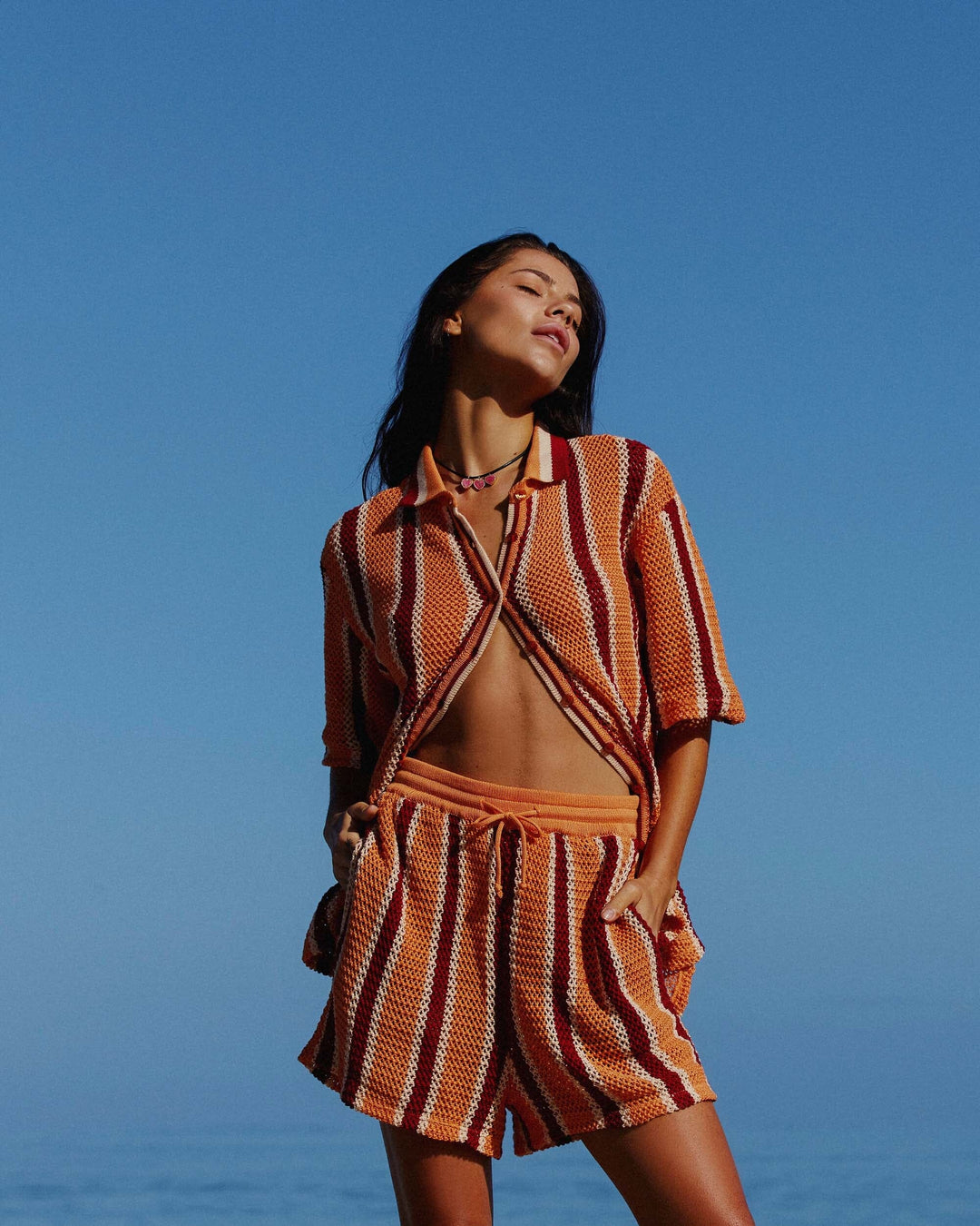 It's Now Cool The Crochet Shirt - Rodeo Stripe