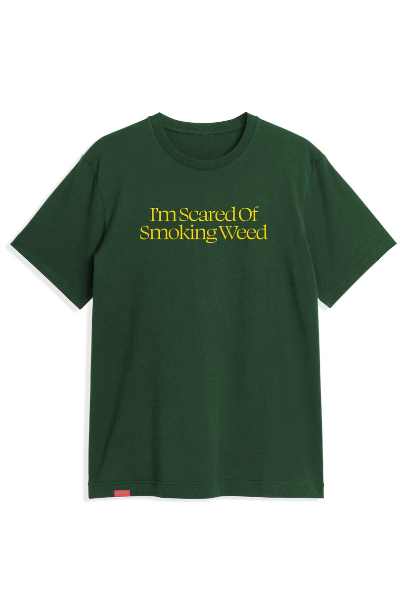 Jacuzzi Scared Weed T-Shirt Dark Green S