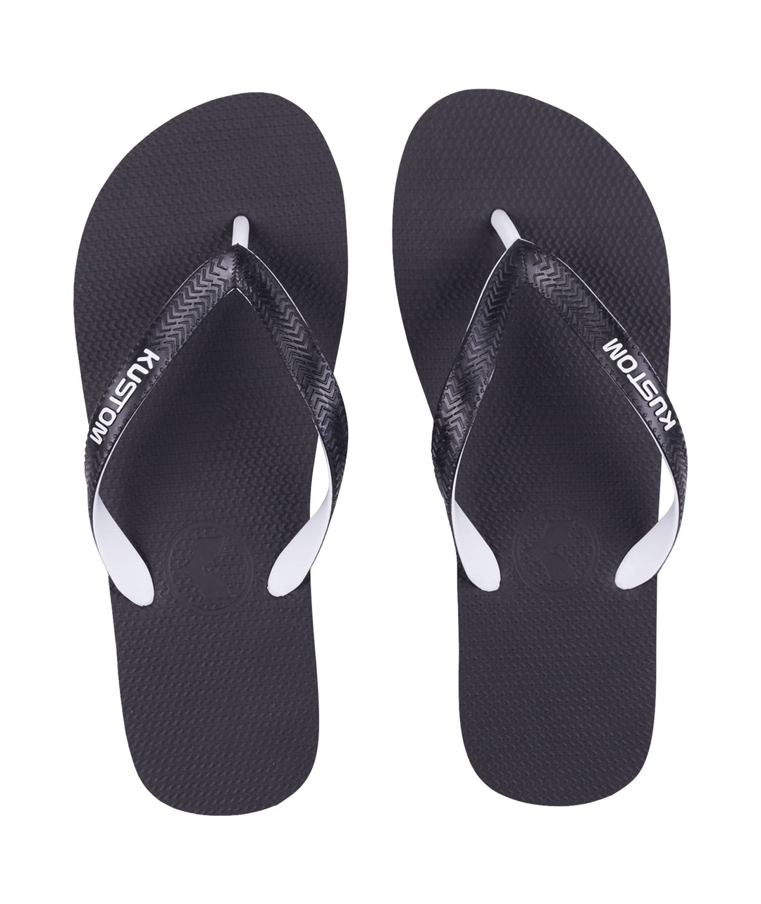 Kustom Blend Base Jandals Black / White 8