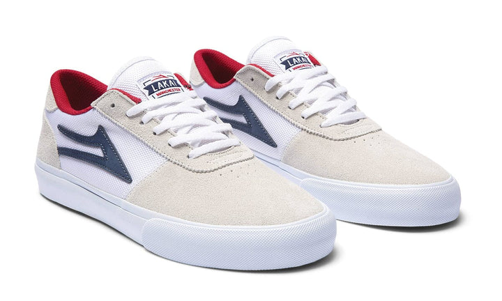 Lakai Manchester White / Navy Suede