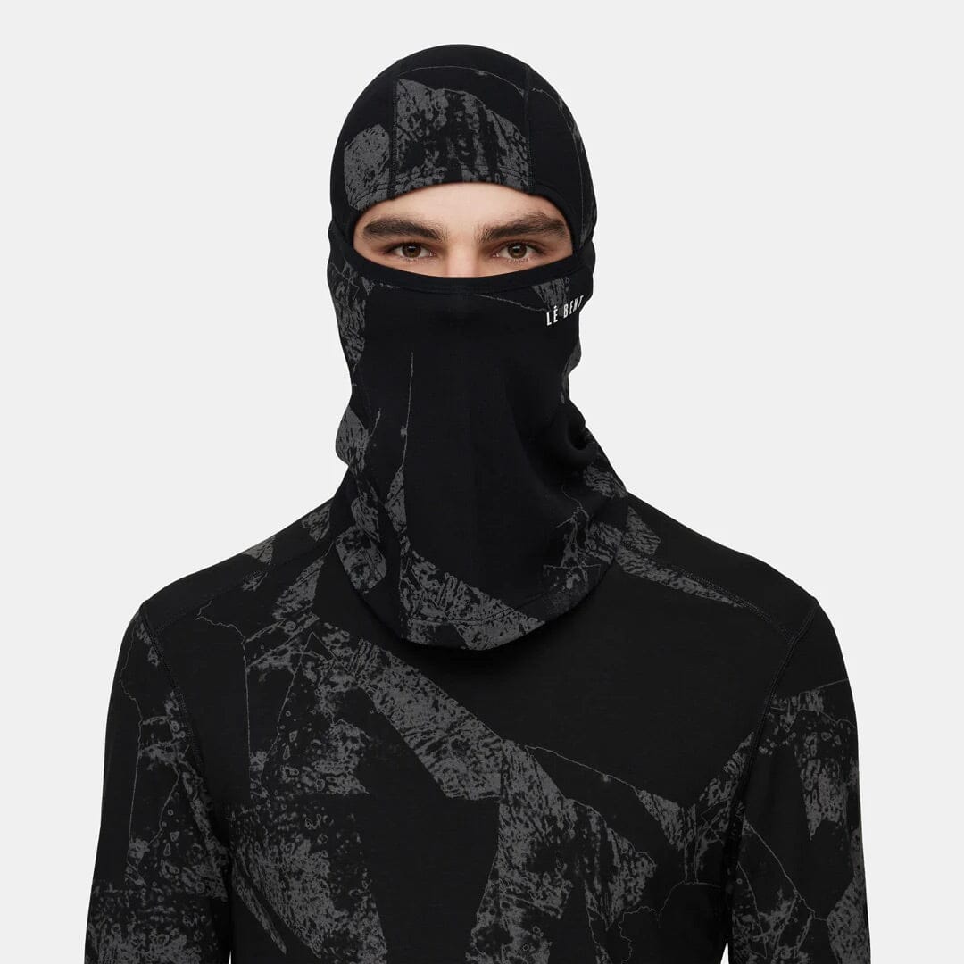 Le Bent Fractal Waffle Midweight Balaclava