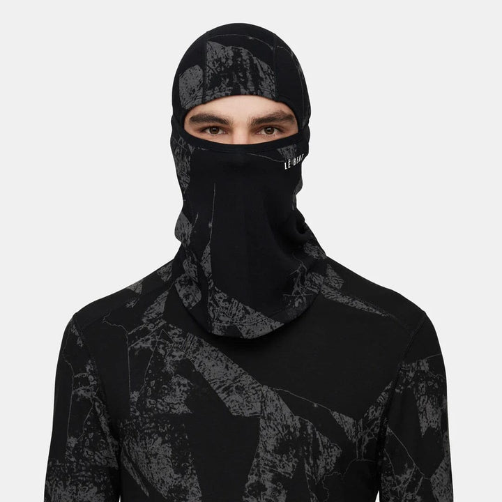 Le Bent Fractal Waffle Midweight Balaclava